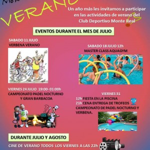 Eventos verano 2015 C.D Monte Real